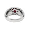 Bague 49 Bague jonc pavage diamant, rubis 1,78 carats. 58 Facettes 30945
