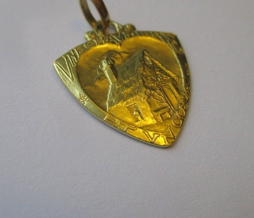 Pendentif Emile MONIER pendentif Art Nouveau Amour Cœur 58 Facettes