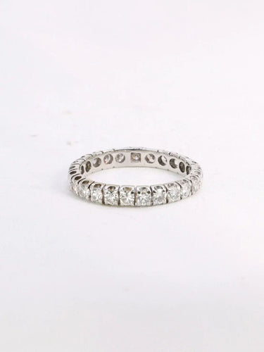Bague 55 Alliance or blanc diamants 1,5 carat 58 Facettes 1022.10