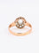 Bague 58 Bague marguerite or rose diamants taille rose 0.7 carat 58 Facettes 1090.4