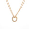 Collier CARTIER - Collier Mini Trinity à double chaîne en or jaune 58 Facettes G14178