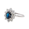 Bague 55.5 Bague Pompadour Or blanc Saphir 58 Facettes 3655104CN