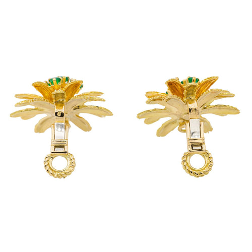 Boucles d'oreilles Boucles d'oreilles Or jaune Emeraude 58 Facettes 3530684CN
