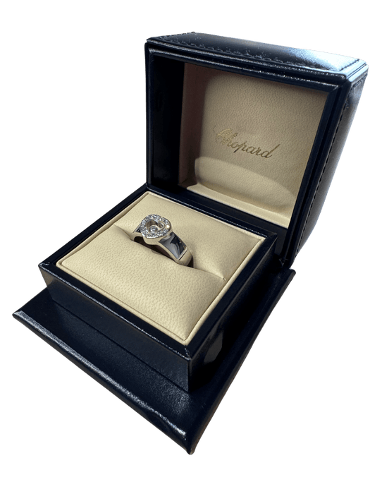 Bague 56 Chopard - Bague Happy Diamond Or blanc et Diamant 58 Facettes 1.0000278/2