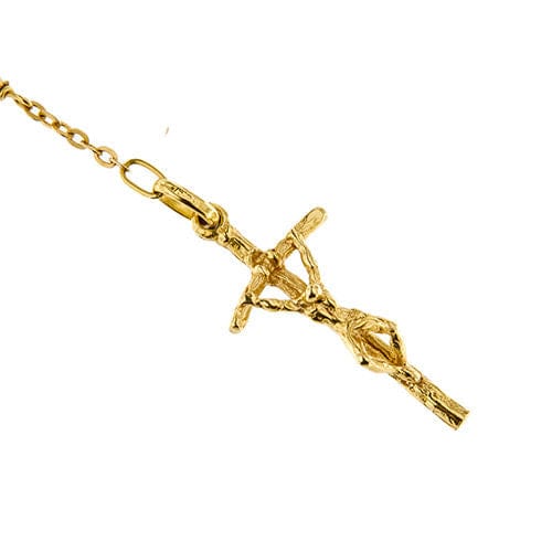 Collier Collier chapelet en or jaune 58 Facettes 37623