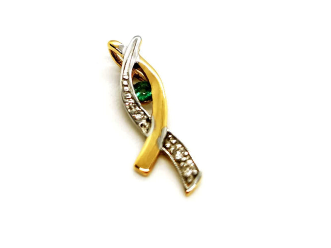 Pendentif Pendentif Or jaune Emeraude 58 Facettes 1178464CD