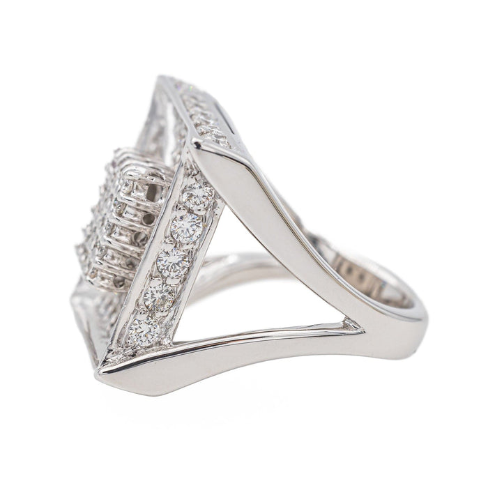 Bague 51.5 Bague Or blanc Diamant 58 Facettes 3389097CN