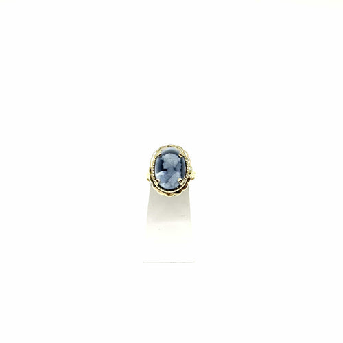 Bague 56 Bague Camée agate bleue 58 Facettes Z1351881