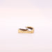 Ring 54 Diamond Solitaire Ring yellow and white gold 58 Facettes