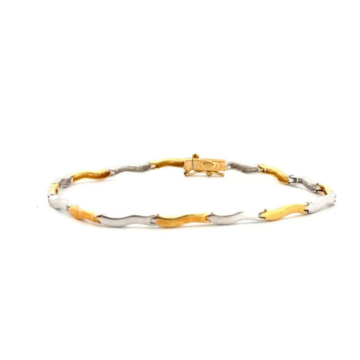 Bracelet Yellow Gold & White Gold Bracelet 58 Facettes BRA-GS34829-3