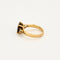 Bague 50 Bague or jaune, grenat pyrope et diamants 58 Facettes ANG0518
