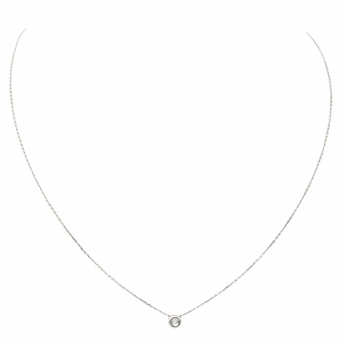 Collier Collier Or blanc Diamant 58 Facettes 579046RV