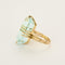 Bague 52,5 Bague en or jaune et aigue-marine 58 Facettes RAM2958