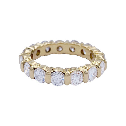 Bague 50 Alliance or jaune, diamants. 58 Facettes 32497