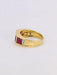 Bague 54 Bague vintage or jaune rubis calibrés diamants 58 Facettes 1073.8