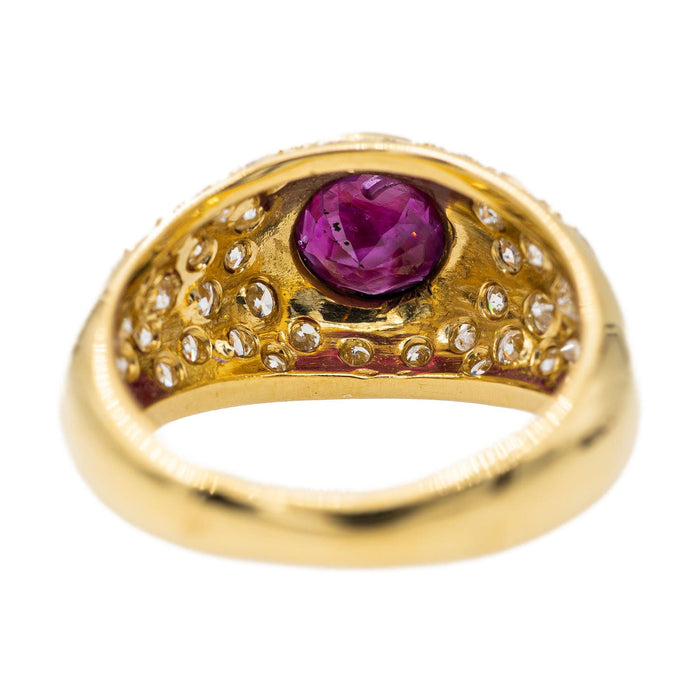 Bague 53.5 Bague Jonc Or jaune Rubis 58 Facettes 2957147CN