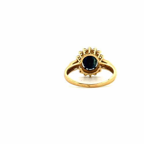Bague Bague Pompadour Or Jaune 18k Saphir et Diamants 58 Facettes 87-GS34553
