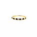 Ring 58 Half-Turn Alliance Yellow Gold Diamonds & Topaz 58 Facettes 43-GS35409-1