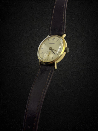Montre-bracelet Longines Vintage en or jaune 18 carats