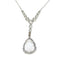 Collier Collier Art déco en platine avec diamant en forme de poire, vers 1920 – Élégance intemporelle 58 Facettes 25203-0190