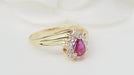 Bague 51 Bague en or jaune, rubis et diamants 58 Facettes 32813