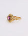 Bague 61 Bague Napoléon III or jaune grenat perles fines 58 Facettes 1073.3