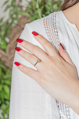 Bague 47 Bague Or blanc Diamant 58 Facettes 2826015CN