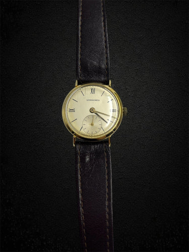 Montre-bracelet Longines Vintage en or jaune 18 carats