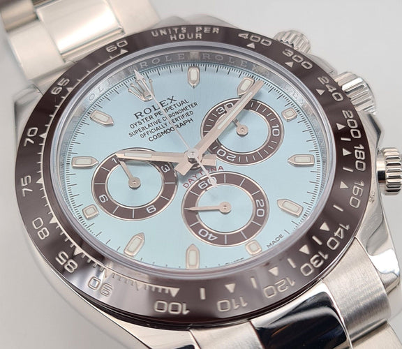 Montre ROLEX Daytona Platine Ice Blue 58 Facettes 116506-1