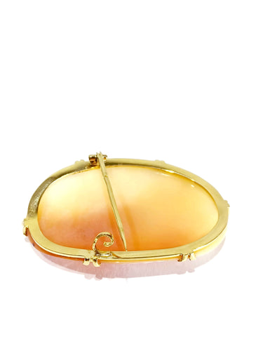 Broche Broche Camée Coquillage Monture or jaune 58 Facettes