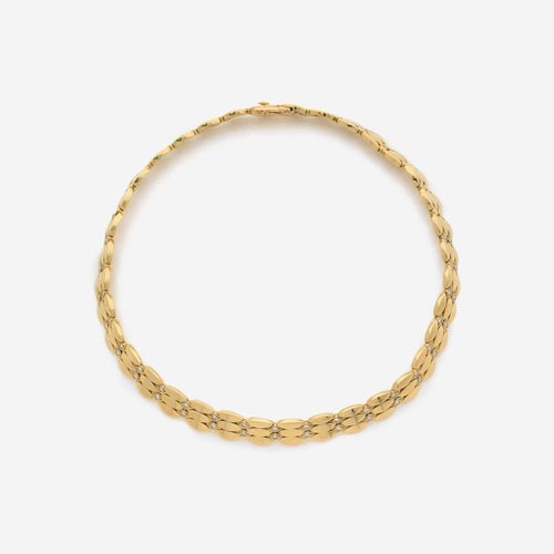 Collier CARTIER - Collier Navette en or et diamants 1996 58 Facettes 22721