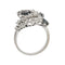 Bague Bague contraire avec diamants et saphirs 58 Facettes 35139