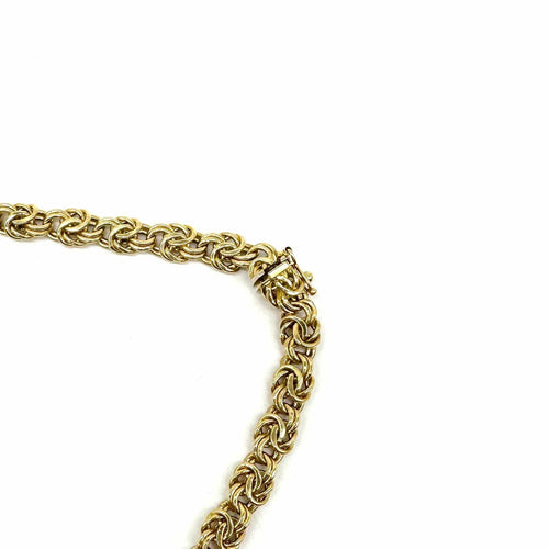 Collier Collier or jaune maille royale en chute 58 Facettes Z1351294