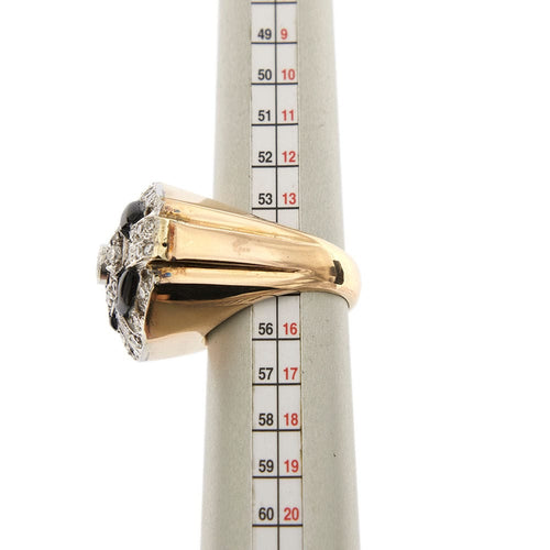 Bague 56 Bague Art Déco en or rose et or blanc, diamants 58 Facettes 27855