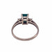 Ring 54 Trilogy Ring in Yellow Gold Emerald and Diamonds 58 Facettes 19-GS31490