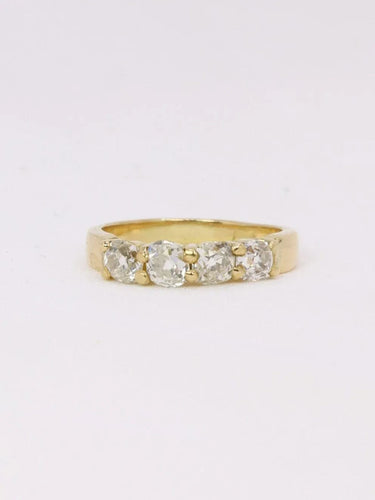 Bague 52 Bague or jaune diamants taille ancienne 58 Facettes J385