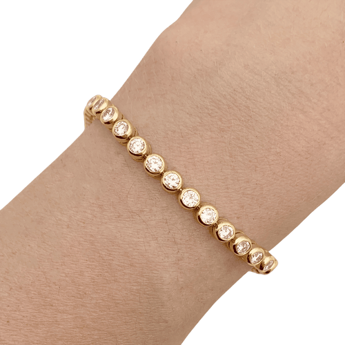 Bracelet Bracelet ligne, diamants en serti clos. 58 Facettes 34610