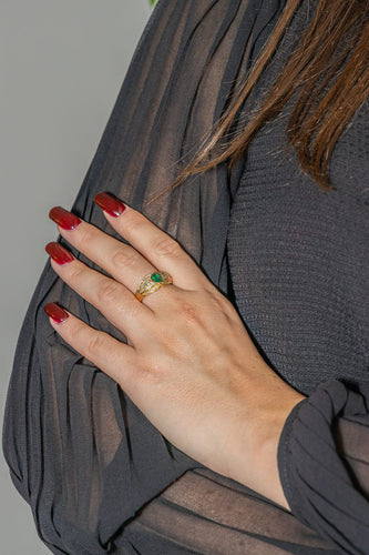 Bague 57 Bague Or jaune Emeraude 58 Facettes 3140416CN