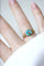 Bague Bague fleur ancienne turquoises et diamant 58 Facettes