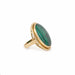 Bague 59 Bague Vintage Cocktail Malachite Or Jaune 58 Facettes B372