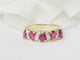 Bague 57 Bague en or jaune, rubis et diamants 58 Facettes 33537