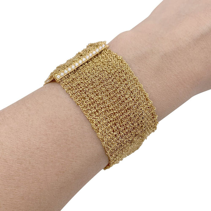 Bracelet Bracelet Boucheron, "Delilah", or jaune, diamants. 58 Facettes 33723