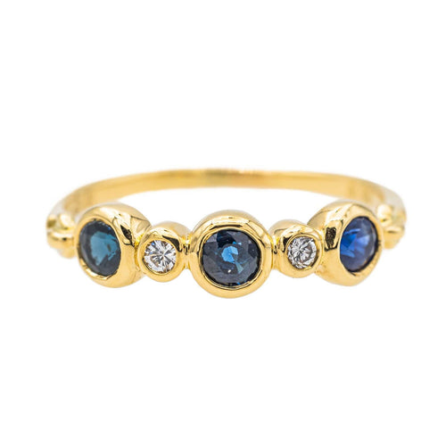 Bague 56 Bague Alliance Or jaune Saphir 58 Facettes 2991941CN