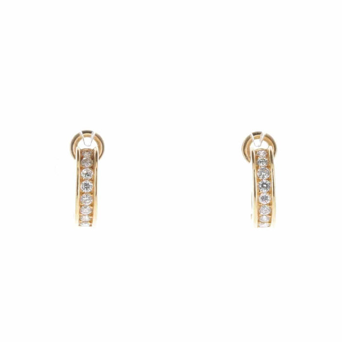 Boucles d'oreilles CHAUMET - Boucles d'Oreilles Créoles Diamants 58 Facettes 2.17582