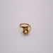 Ring 49 Solitaire Yellow Gold & Amber 58 Facettes