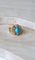 Bague 52.5 Bague Cocktail Turquoise et Diamants Or jaune 58 Facettes