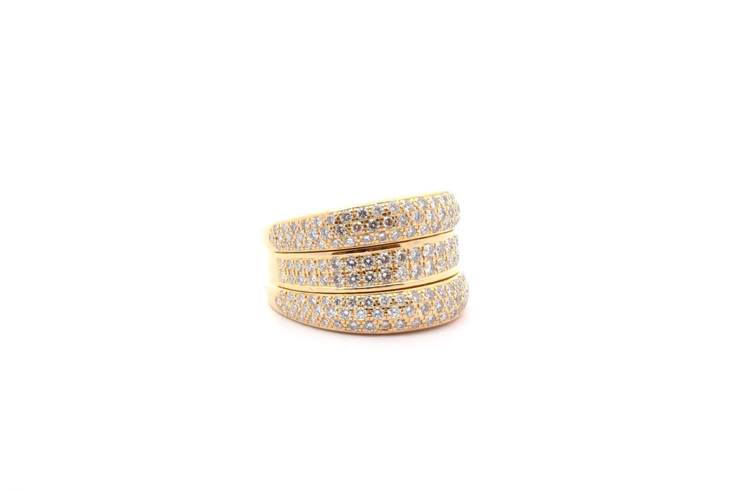 CHOPARD - Bague Strada diamants en or jaune