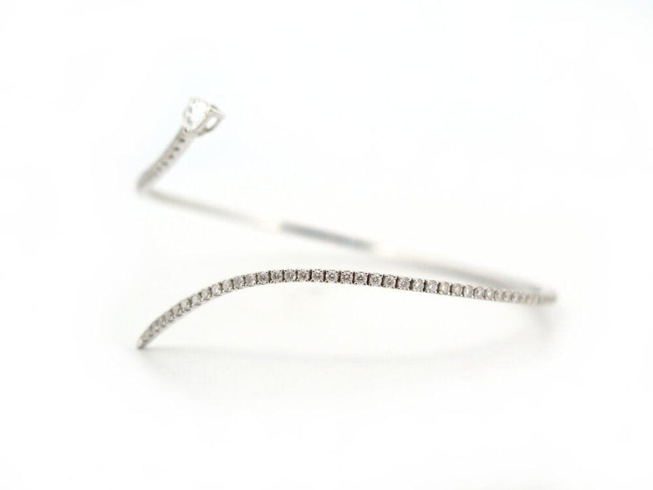 Bracelet bracelet MESSIKA snake s en or blanc & diamants 58 Facettes 264837