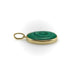 Pendentif Pendentif cercles concentriques en malachite signature dorée 58 Facettes