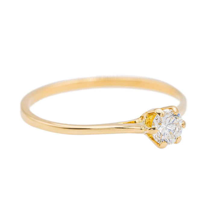 Bague 61 Bague Solitaire Or jaune Diamant 58 Facettes 3384532CN